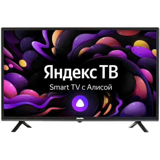 Телевизор Doffler 32KHS57, 32&quot;, 1366x768,DVB-S2/S/T2/T/C, HDMI 2, USB 1, Smart TV, черный