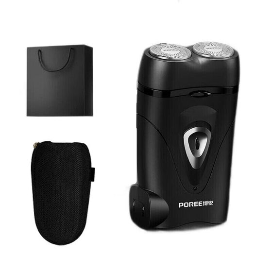 POREE PS187 Swivel Type Razors Men&#39;s Electric Portable Dual Head Compact Mini