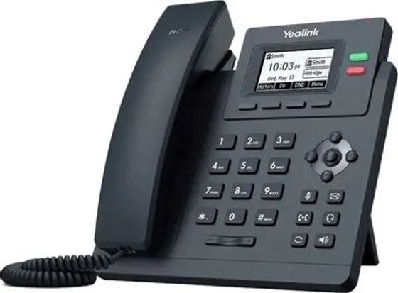 Телефон IP Yealink SIP-T31P без блока питания черный (SIP-T31P WITHOUT PSU)