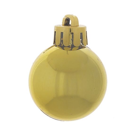 Набор из 25шт Украшение новогоднее Шар &quot;Золотая карамель&quot;, D3 см, L8 W8 H1 см
