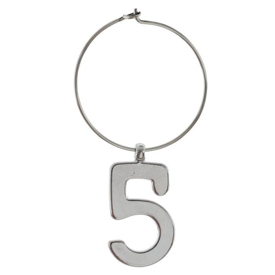 Набор: пробка для бутылки и декор для бокалов, L9 W3,5 H14 см