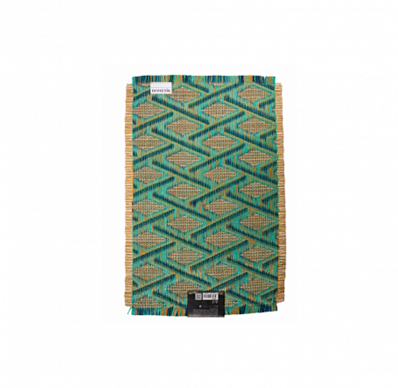 Сервировочная салфетка плетеная ETHNOSTYLE, зеленая