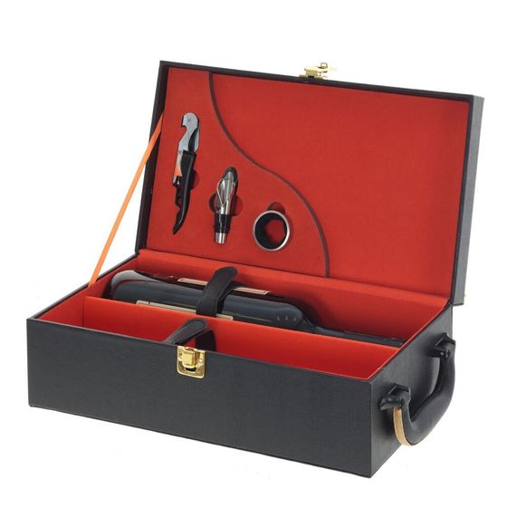 Шкатулка для бутылок с набором сомелье, L20 W12 H35 см