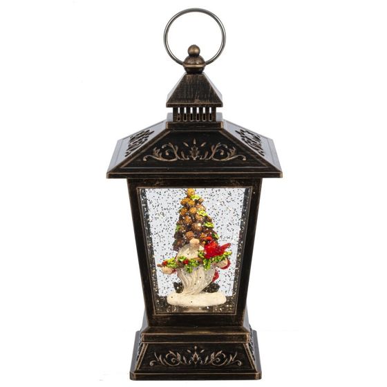 Изделие декоративное &quot;Фонарь&quot; (подсвет, вьюга, 3хАА н/п), L12 W12 H27 см