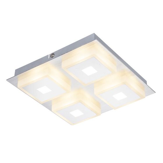 Светильник QUADRALLA 4x5Вт LED хром 20x20x4 см