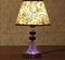 !09 Лампа настольная "Элегия" Е27 40W 220В низ с подсветкой 33х22х22 см