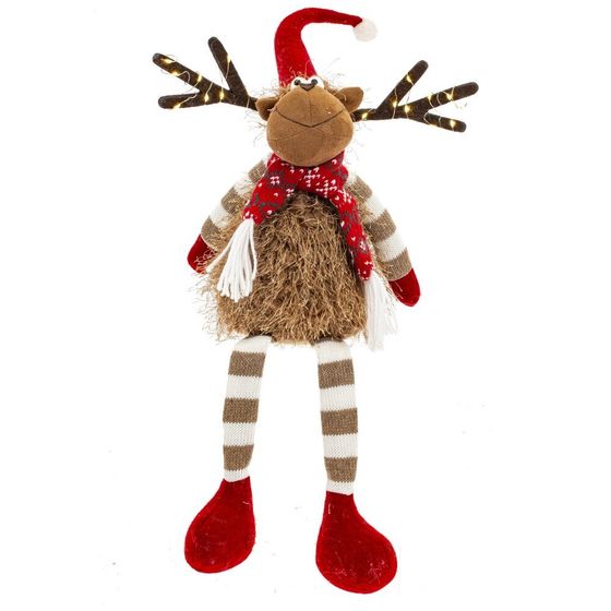 Игрушка набивная с подсветкой &quot;Олень&quot; (CR2032x2), L27 W13 H60/42 см