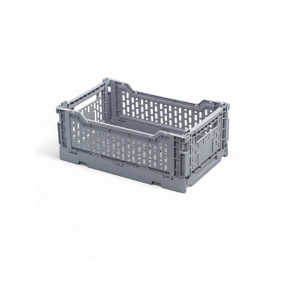 Корзина для хранения складная CASSA S серая 4л