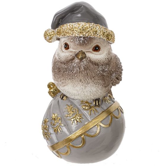 Фигурка декоративная &quot;Птичка&quot;, L10 W7 H15 см, 2в.