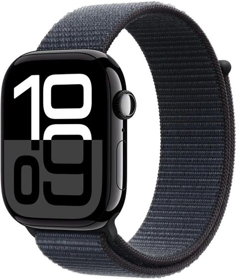 Смарт-часы Apple Watch Series 10 A2999 2.1&quot; 145-220мм черный/черный (MWWR3LW/A)