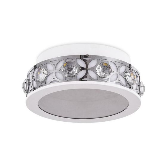 Светильник Ambrella light Ice, 16Вт LED, 1200лм, 3000K, цвет белый, хром