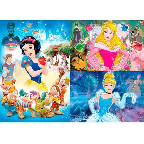 CLEMENTONI Puzzle Disney Princess 3x48pz