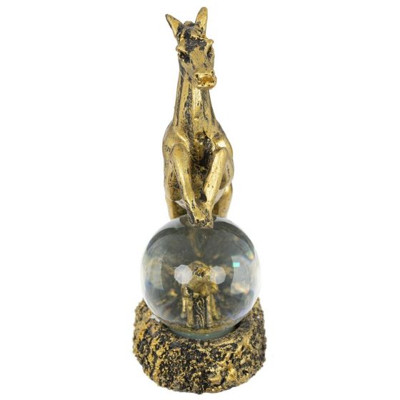 Фигурка декор в стекл шаре &quot;Лошадь&quot;, L10 W5 H14 см, 2в.
