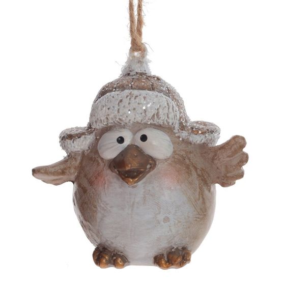 Изделие декоративное подвесное "Птичка", L7 W6 H9,5 см, 2в.