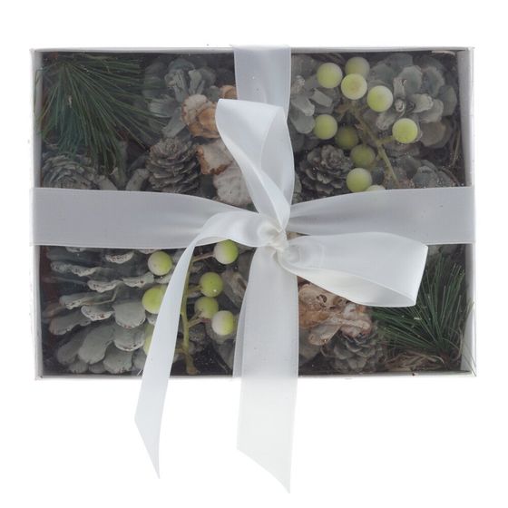 Изделие декоративное "Новогодняя композиция", L20 W15 H9 см