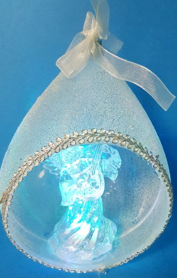 !Светильник новогодний "Ангелочек" 25 см. мерцание