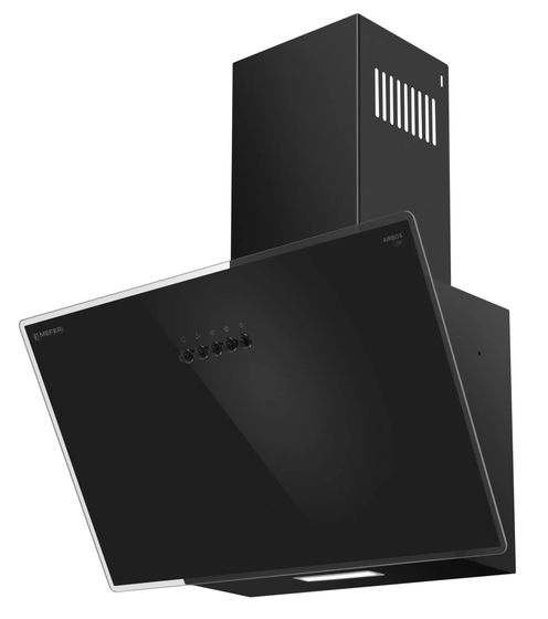 Вытяжка наклонная Meferi AIRBOX60BK LIGHT черный управление:кнопочное (1 мотор)