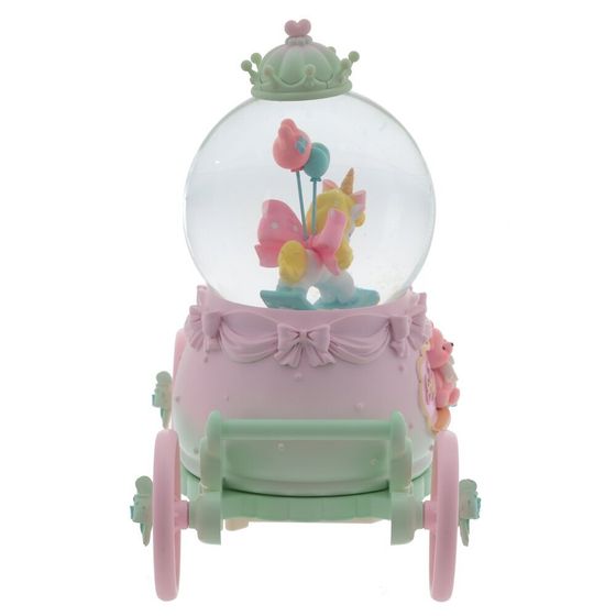 Фигурка декор &quot; Лошадка&quot; в стекл шаре (муз, подсвет, вьюга, движ, 3xAAA н/п), D10 см, Д22 Ш12 В21 см