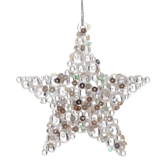 Украшение новогоднее &quot;Звезда&quot;, L10 W0,5 H10,5 см