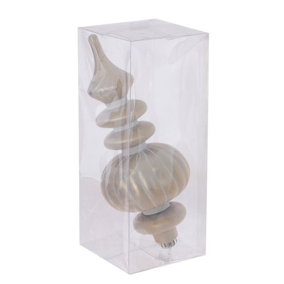 Украшение новогоднее &quot;Фигурная сосулька&quot;, L11 W11 H31 см