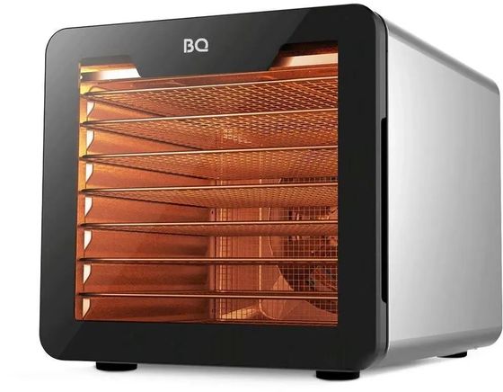 Сушилка для овощей и фруктов BQ FD9000 650Вт 21под. черный/стальной