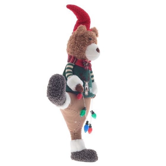 Игрушка набивная с подсветкой &quot;Медвежонок&quot; (2хААА, н/п), L40 W16 H73/59 см