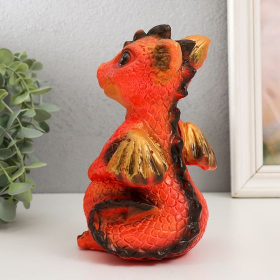 !Копилка "Дракончик" 18х10х10 см, оранжевый