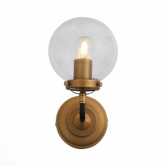 Бра St Luce. SL234.401.01. Varieta. 1х40 Вт, E27, 14х27 см, цвет чёрный, золото