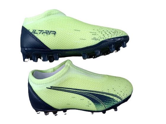 Футбольные бутсы Puma KIDS Junior Kids, размер 33, Ultra Match LL MG JR, зеленые