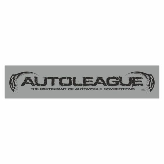 Полоса на лобовое стекло &quot;AUTOLEAGUE&quot;, серебро, 1220 х 270 мм