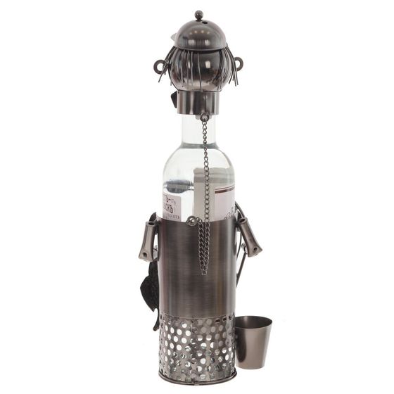 Подставка для бутылки &quot;Рыбак&quot;, D 7 см, Д12 Ш8,5 В16,5 см