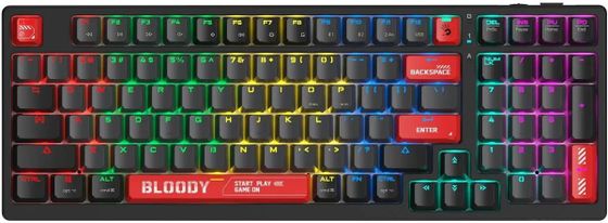 Клавиатура A4Tech Bloody WS98 безпроводная черный/красный