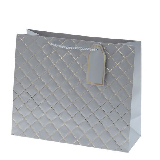 Пакет подарочный (бумага 210г/м2, блок 12шт), L31 W12 H26 см, 6в.