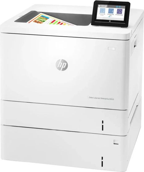 Принтер лазерный HP Color LaserJet Enterprise M555x Prntr А4 Duplex WiFi белый (7ZU79A)