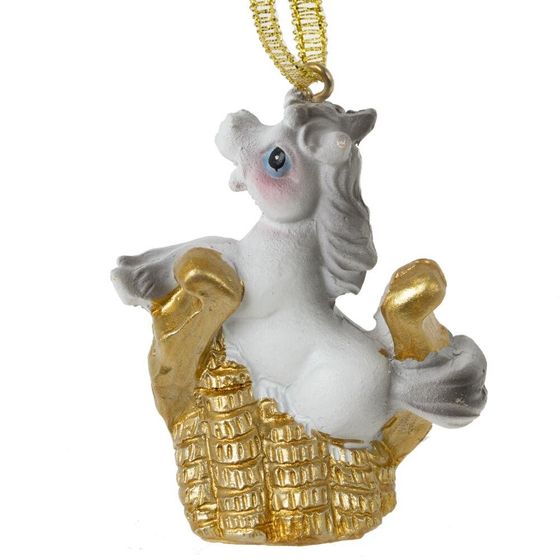 Фигурка декоративная подвесная &quot;Лошадка&quot;, L5 W2 H5 см, 2в.