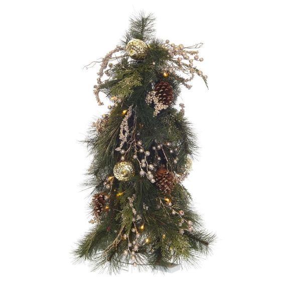 Изделие декоративное &quot;Елка&quot; с подсветкой, L40 W40 H90 см, 3*АА (не прилаг.)