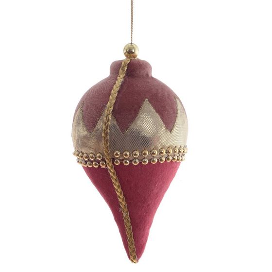 Украшение новогоднее  &quot;Капля&quot;, L9 W9 H16,5 см, 4в.