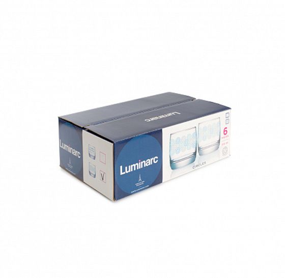 Набор стаканов ФРАНЦУЗСКИЙ РЕСТОРАНЧИК КРУГИ 6шт 310мл низкий