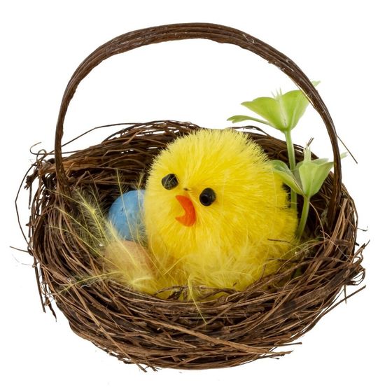 Набор из 2-х изделий декоративных &quot;Гнездо пасхальное&quot;, Д11 Ш6 В6 см
