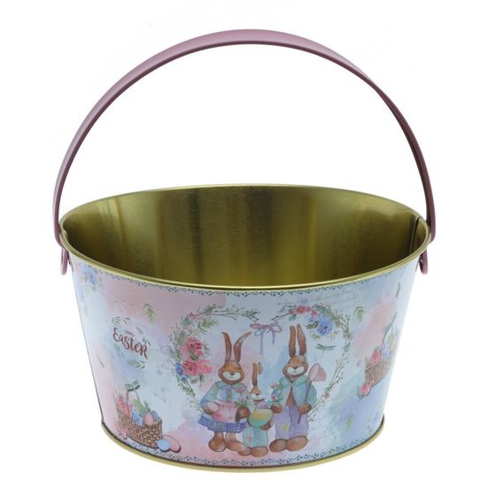 Изделие декоративное &quot;Ведерко пасхальное&quot;, L19,5 W19 H10,5 см
