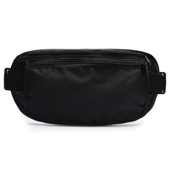 Сумка спортивная на пояс ONLYTOP, 25×13 см, чёрная