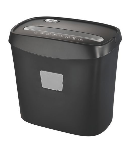 Шредер Office Kit S45-2x9 (секр.P-5) фрагменты 6лист. 16лтр. скрепки скобы пл.карты