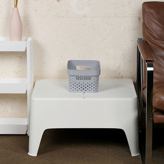 Коробка INFINITY перфорированная с крышкой 4.5л серая