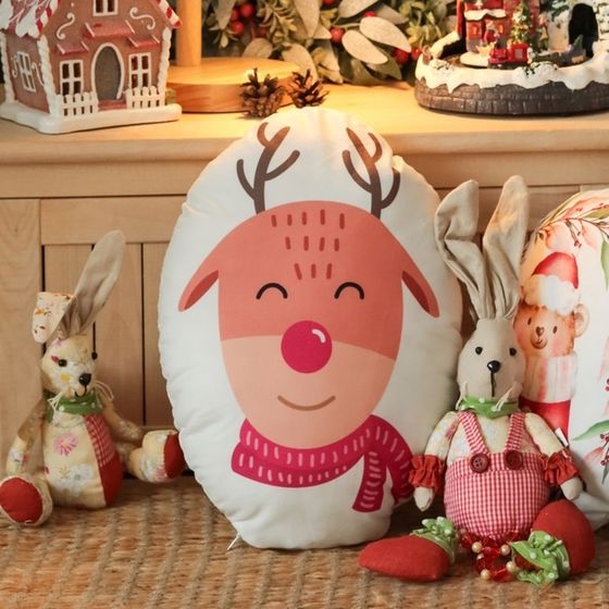 Подушка новогодняя декоративная &quot;Этель&quot; Christmas deer 28*37 см