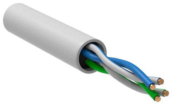 Витая пара ITK BC1-C5E02-128-305-G кат.5E U/UTP 2X2X24AWG LSZH внутренний 305м белый