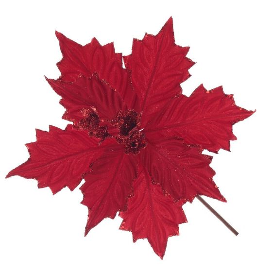 Цветок искусственный &quot;Пуансеттия&quot;, L30 W30 H35 см, 6в.