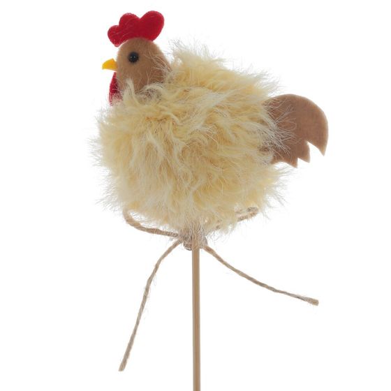 Изделие декоративное (вставка) "Курочка" (4*6,5*7) (блок 12 шт), L6,5 W4,5 H27 см, 2в.