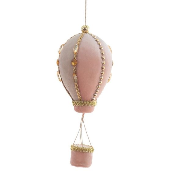 Украшение новогоднее &quot;Воздушный шар&quot; , L7 W7 H19 см, 4в.