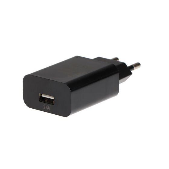 Сетевое зарядное устройство Exployd EX-Z-1418, 1 USB, 2.4 А, черное