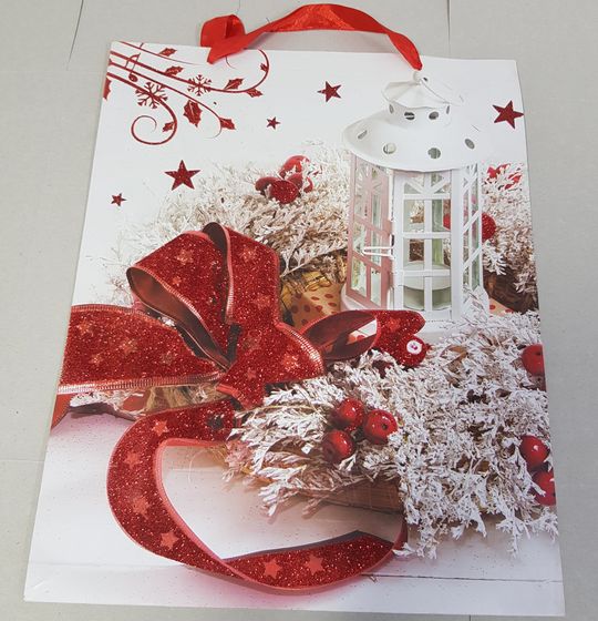 !Пакет новогодний c переливом "Новогоднее настроение" 38 x 44 см.